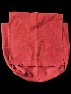 RARE Vintage Cartier Red XL Dust Bag Envelope Tote Handbag Jewelry Storage